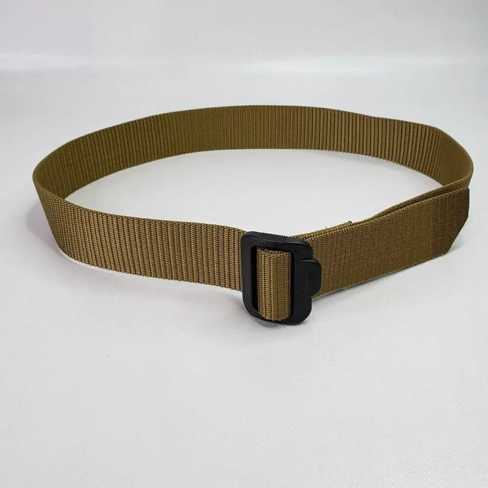 5.11 Tactical TDU Belt Men's Medium 32-34 Coyote Green Nylon Webbing Buckle
